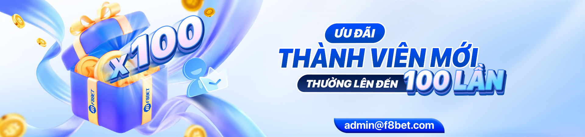 thưởng lên đến 100 lần với thành viên mới tại f8bet